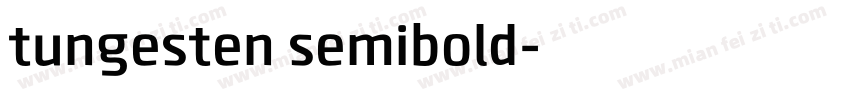 tungesten semibold字体转换